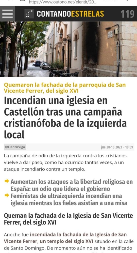 https://x.com/1churchburning --- Iglesias incendiadas, Church burning.