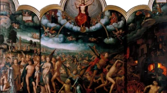 The Last Judgement, por Jean Bellegambe (c.1470-1534-40) Juicio Final (webp 500KB Calidad media).